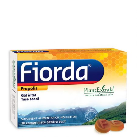 Fiorda cu aroma de propolis, 30 comprimate, Fiorda