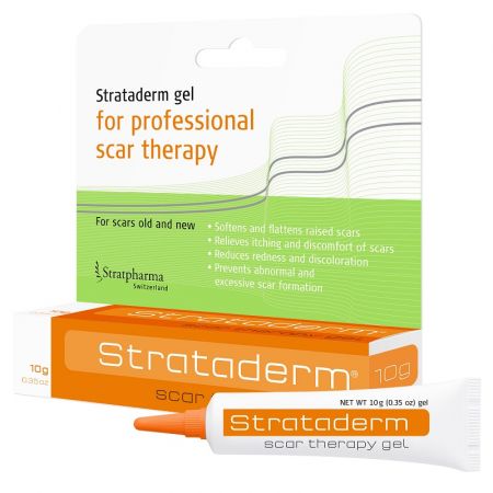 Strataderm gel pentru tratamentul cicatricilor, 10 grame, Stratpharma