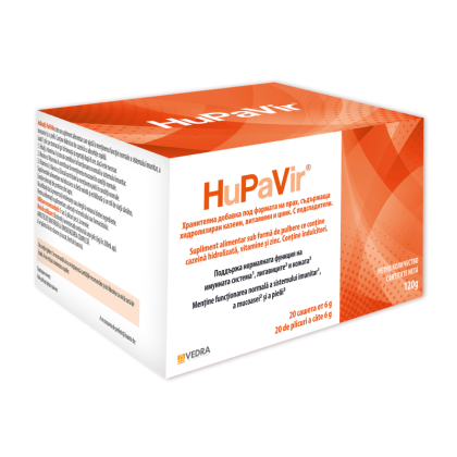 HuPaVir pulbere, 6gr, 20 plicuri, Vedra