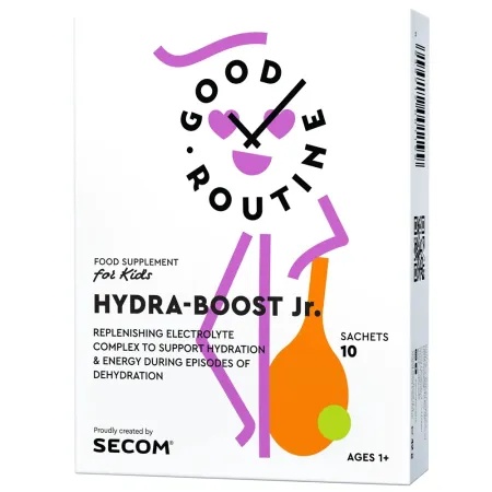Saruri de rehidratare Good Routine Hydra-Boost Junior, 10 plicuri x 4,2g, Secom