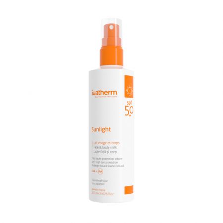 Ivatherm Sunlight spray adulti, SPF 50, 200ml, Ivatherm