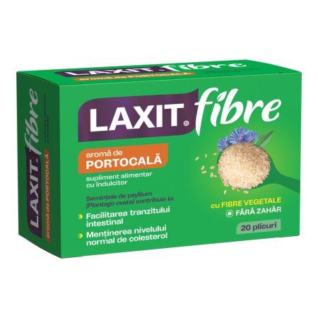 Laxit Fibre cu aroma portocala, 20 plicuri, Fiterman Pharma
