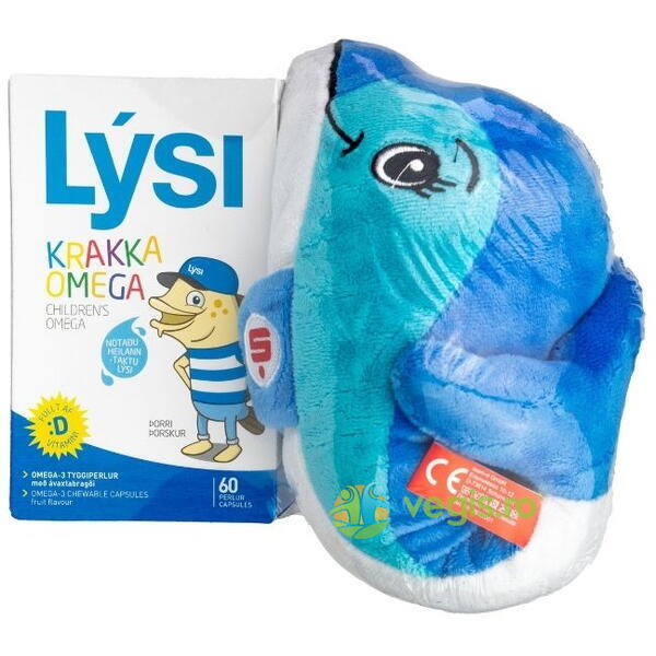 LYSI Omega 3 x 60 capsule + Jucarie, LYSI