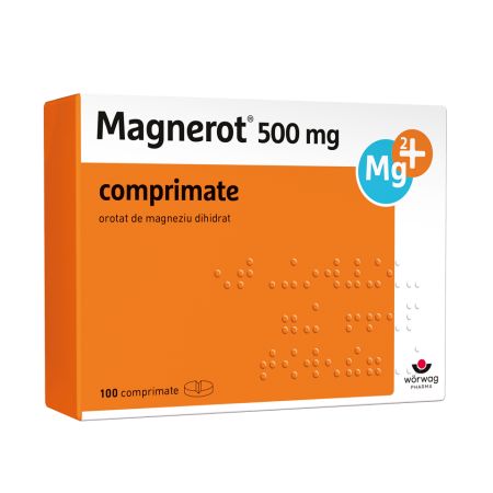 Magnerot 500 mg, 100 comprimate, Worwag Pharma