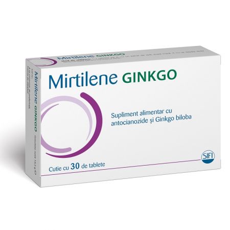 Mirtilene Ginkgo, 30 comprimate, Sifi