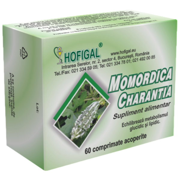 Momordica charantia 500mg, 60 comprimate, Hofigal