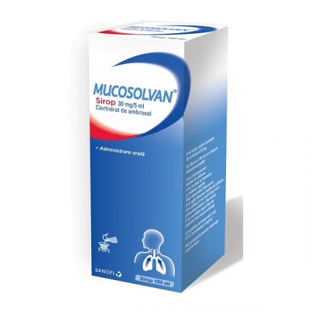 Mucosolvan sirop adulti ,30mg/5ml, 100ml, Sanofi