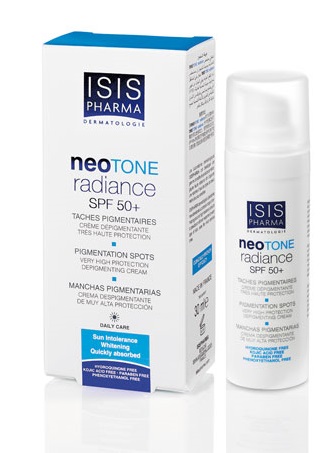 Neotone Radiance SPF50+ medium crema depigmentanta, 30ml, ISIS Pharma