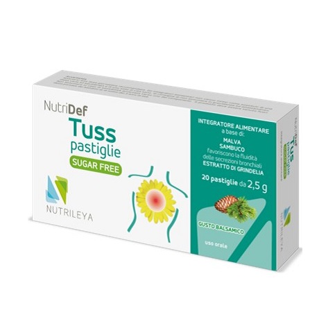 Nutridef Tuss pastile fara zahar- pin, 20 capsule, Nutrileya