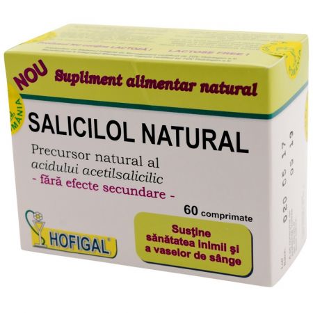 Natural salicilol, 60 comprimate, Hofigal