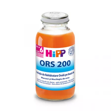 Hipp ORS Bautura impotriva diareei cu morcov, 200 ml, Hipp