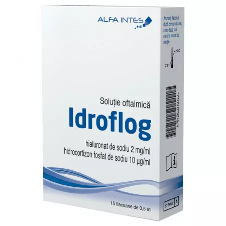 Idroflog solutie oftalmica, 15flacoane * 5ml, Alfa Intes