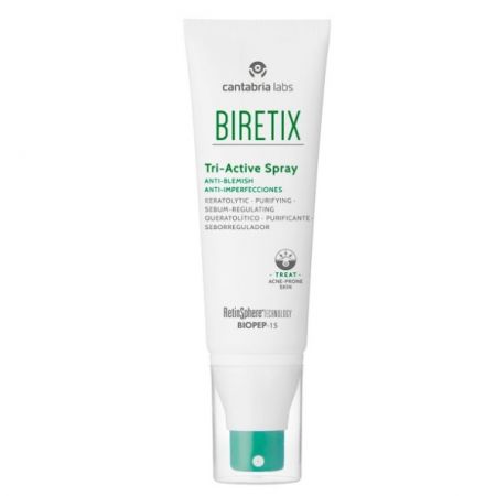 Biretix Tri-Active spray pentru acnee corporala, 100ml, Cantabria