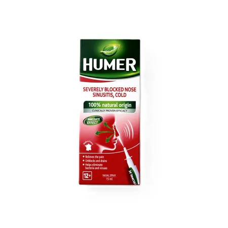 Spray nazal sinuzita 12+, 15ml, Humer