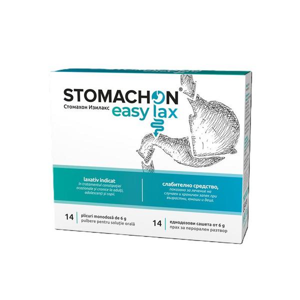 Stomachon Easylax pulbere, 14 plicuri, 6 g, Naturpharma