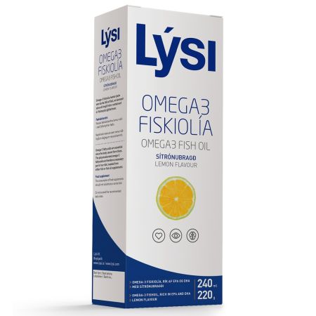LYSI Ulei ficat de cod Natural 240ml, Lysi