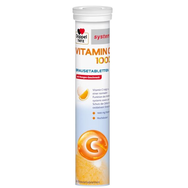 Doppelherz Vitamina C 1000mg, 20 cp efervescente, Queisser