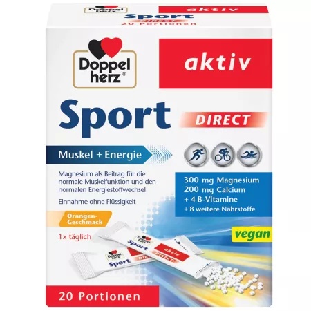 Doppelherz Sport direct granule, 20 plicuri, Queisser
