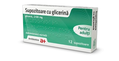 Supozitoare cu glicerina pentru adulti, 12 supozitoare, Antibiotice