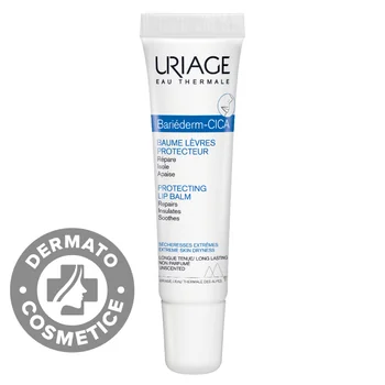 Balsam protectie buze Bariederm Cica, 15ml, Uriage