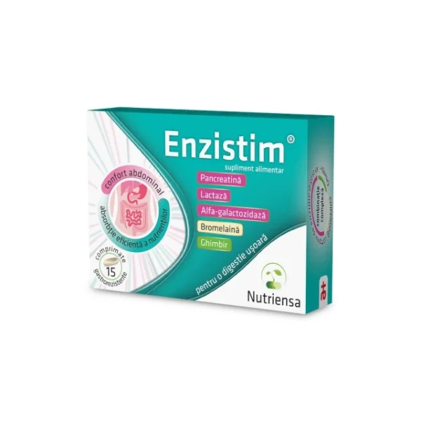 Enzistim, 15 comprimate, Antibiotice