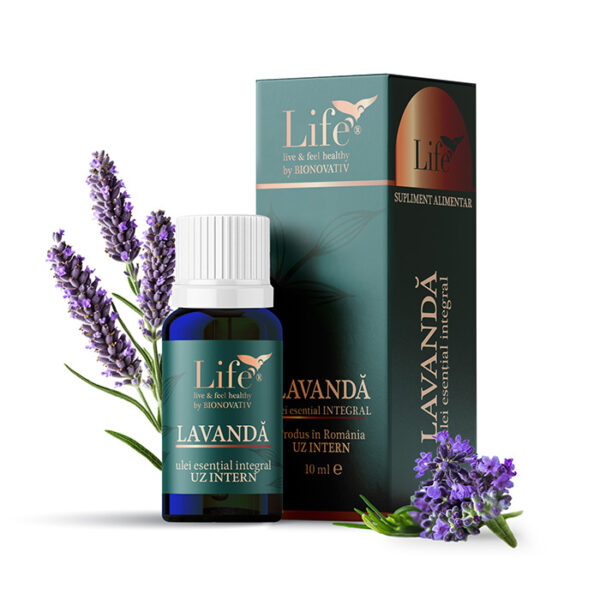 Ulei Esential Integral de Lavanda, 10ml, Bionovativ