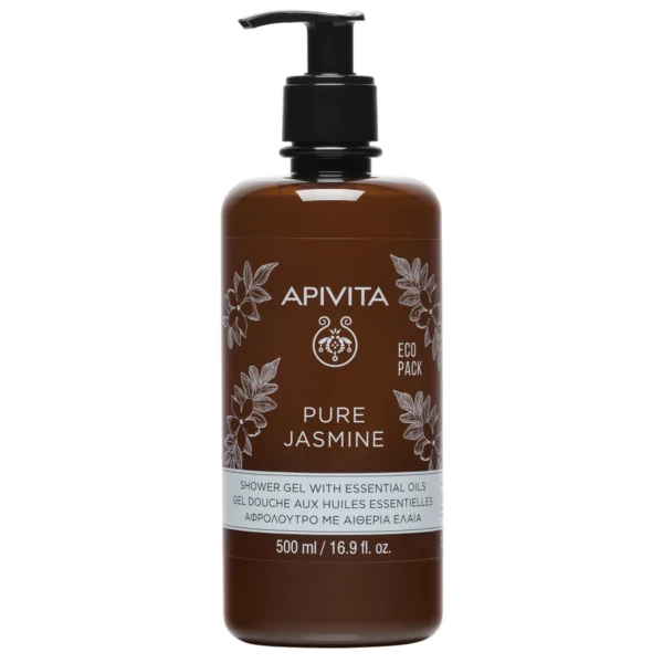 Gel de dus cu uleiuri esentiale Pure Jasmin, 500ml, Apivita