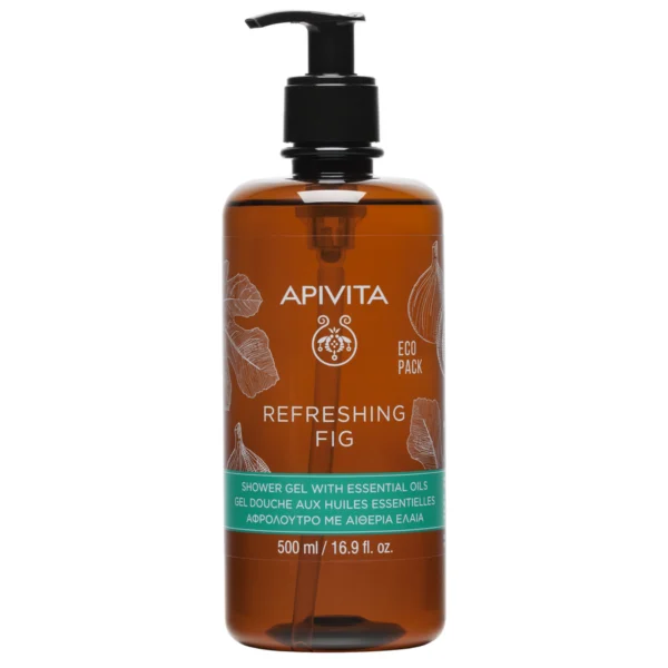 Gel de dus cu smochine Refreshing Fig, 500ml, Apivita