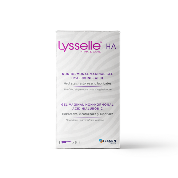 Gel vaginal non-hormonal Lyselle HA, 8 monodoze x 5ml, Biessen Pharma