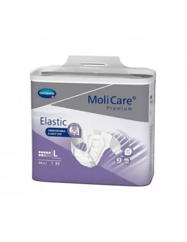 Slip pentru incontinenta urinara MoliCare Premium elastic L, 24 bucati, Paul Hartmann