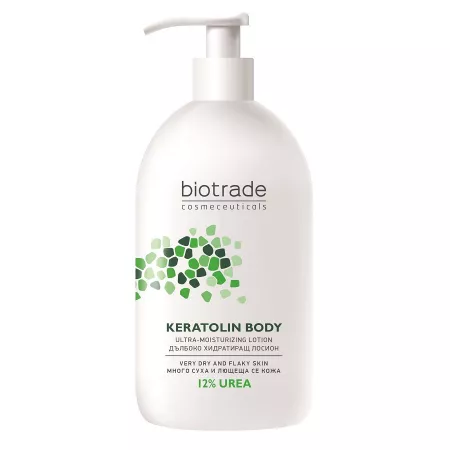 Lotiune de corp cu 12% Uree, pentru piele foarte uscata Keratolin Body, 400ml, Biotrade
