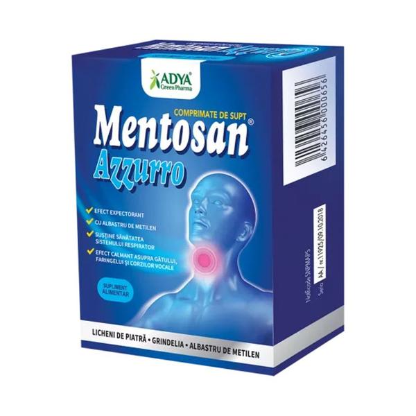 Mentosan Azzuro, 21 comprimate, Adya
