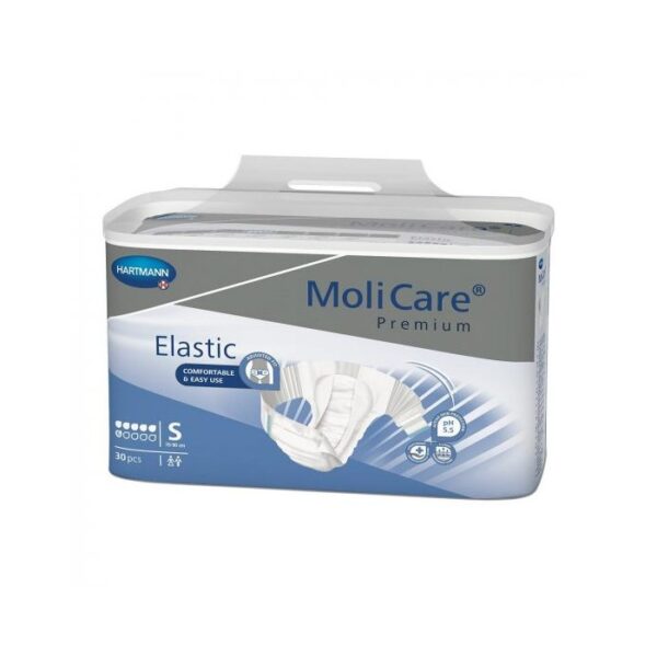 Slip pentru incontinenta urinara MoliCare Premium elastic 6 picaturi, S, 30 bucati, Paul Hartmann