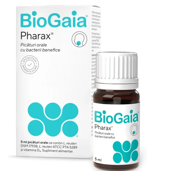 Picaturi orale probiotic Pharax D3 BioGaia, 5ml, Ewopharma