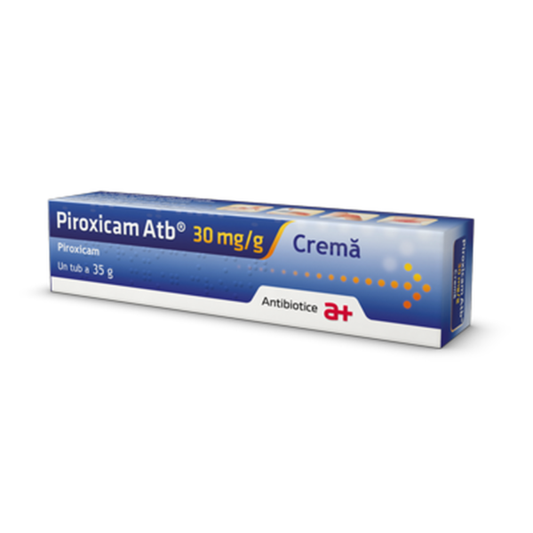 Piroxicam 30mg/g crema, 35 g, Antibiotice
