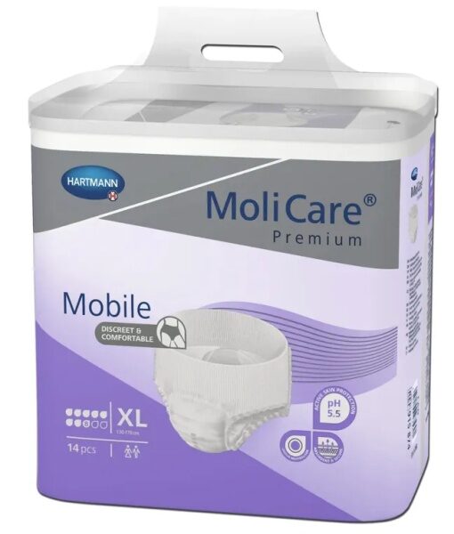 Scutece MoliCare Premium Elastic 8 picaturi, XL, 14 bucati, Paul Hartmann