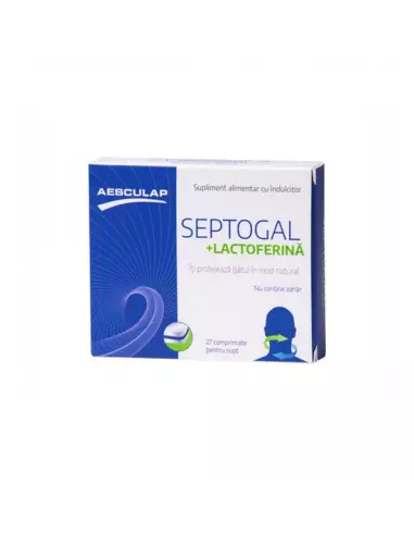 Septogal+lactoferina, 27 comprimate, Aesculap