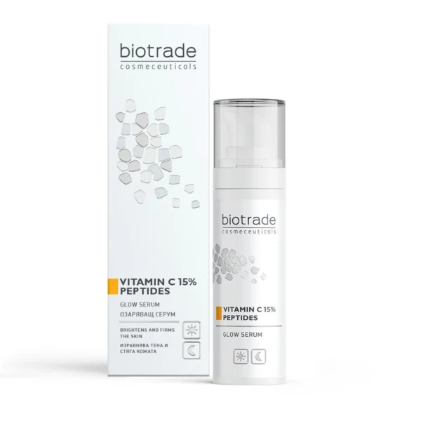 Ser iluminator cu Vitamina C 15% si peptide Pure Skin, 30ml, Biotrade