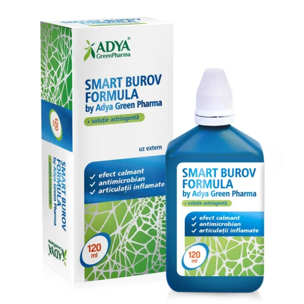 Solutie astringenta Smart Burov Formula, 120ml, Adya