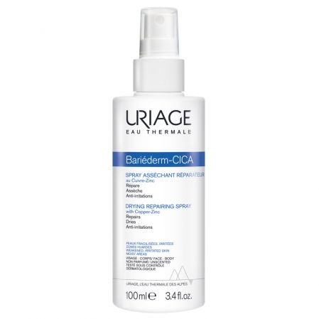 Spray reparator pentru pielea iritata Bariederm Cica, 100ml, Uriage