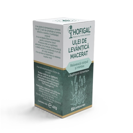 Ulei de levantica macerat, 60 capsule, Hofigal