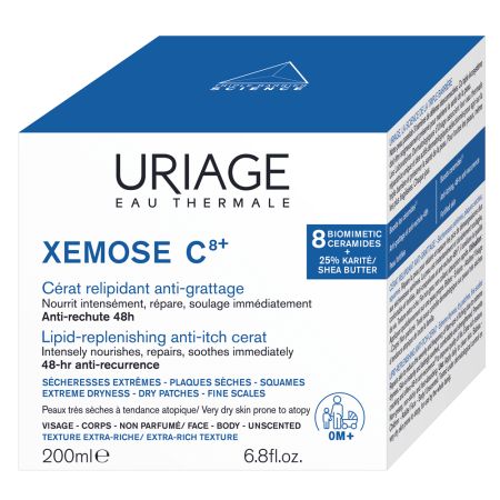 Unt hidratant pentru piele uscata Xemose C8+, 200ml, Uriage