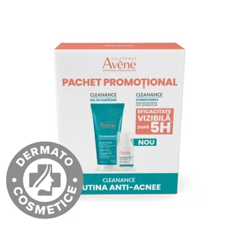 Pachet Gel de curatare pentru ten gras Cleanance 200ml + Cleanance Comedomed, 30ml, Avene