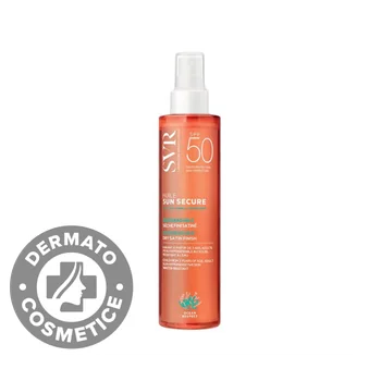 Ulei cu protectie solara pentru fata si corp SPF50+Sun Secure, 200ml, SVR