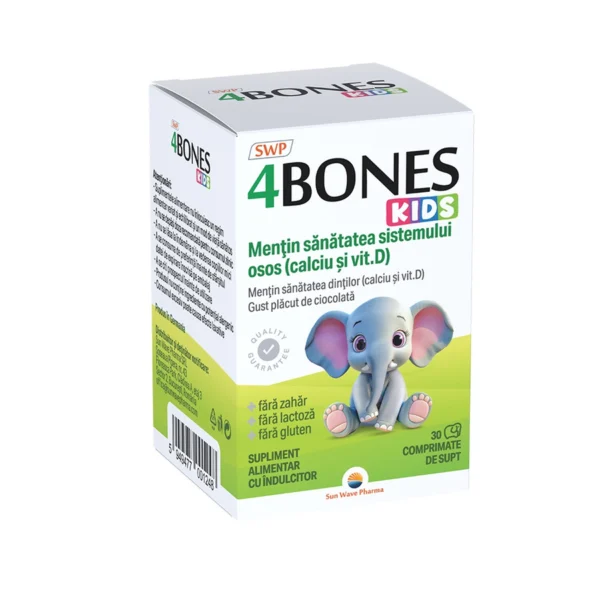 4 Bones Kids, 30 comprimate, Sunwave Pharma