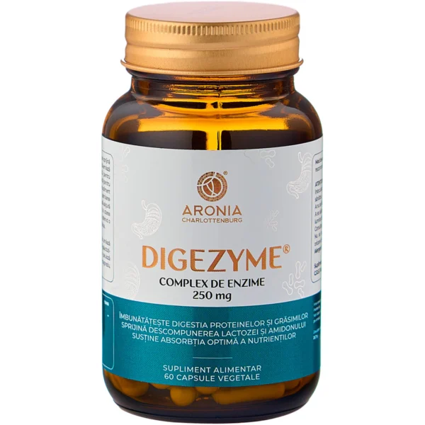 Complex de enzime DigeZyme 250mg, 60 capsule vegetale, Aronia Charlottenburg