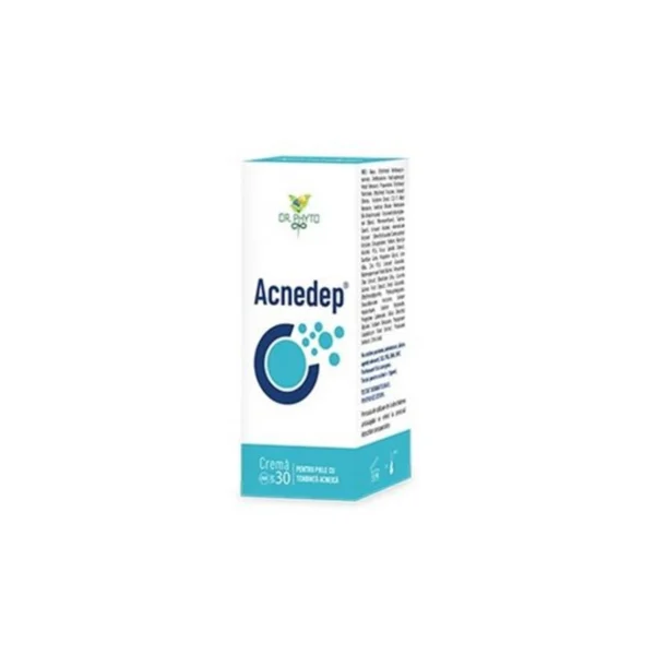 Crema pentru tenul predispus la acnee Acnedep, SPF 30, 50ml, Dr Phyto
