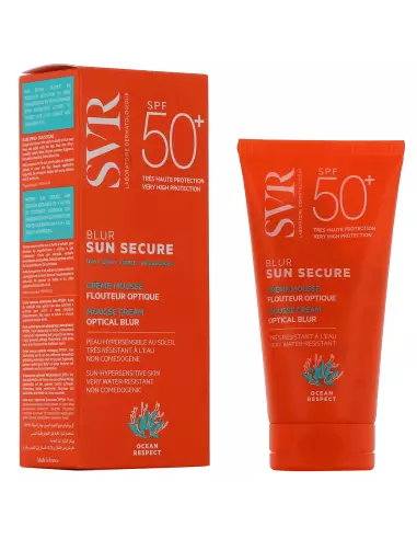 Crema tip spuma pentru protectie solara fara parfum Sun Secure Blur SPF 50+, 50ml, SVR