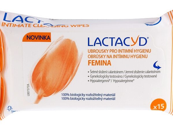 Servetele intime Lactacyd, 15 bucati, Perrigo