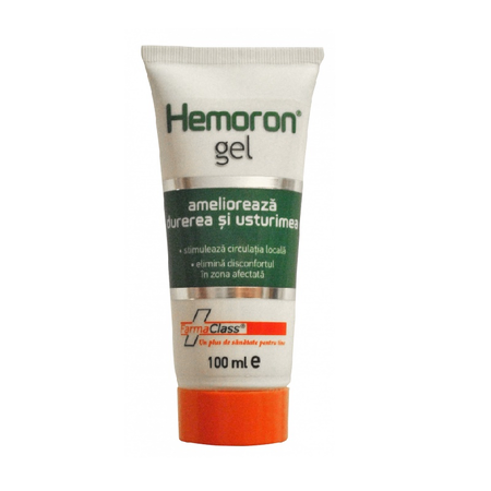 Hemoron gel amelioreaza durerea si usturimea, 100ml, Farmaclass